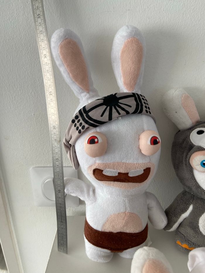 Lot de 7 Peluches Officielles Les Lapins Crétins (Ubisoft) - photo numéro 2