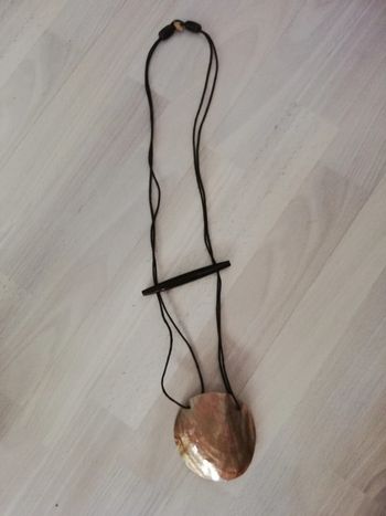 Sublime sautoir très grosse nacre vintage manouk