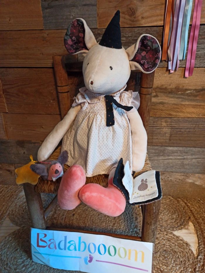 Peluche souris d'activités il était une fois Moulin roty tbe - photo numéro 5