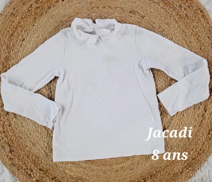 Haut Jacadi col petale 8 ans