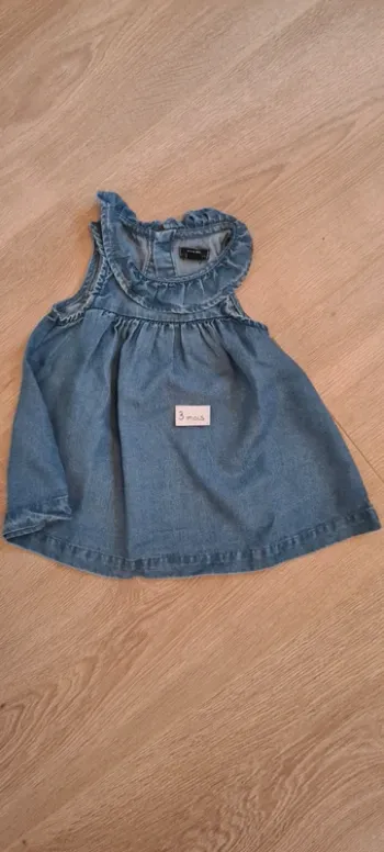 Robe jeans sans manches