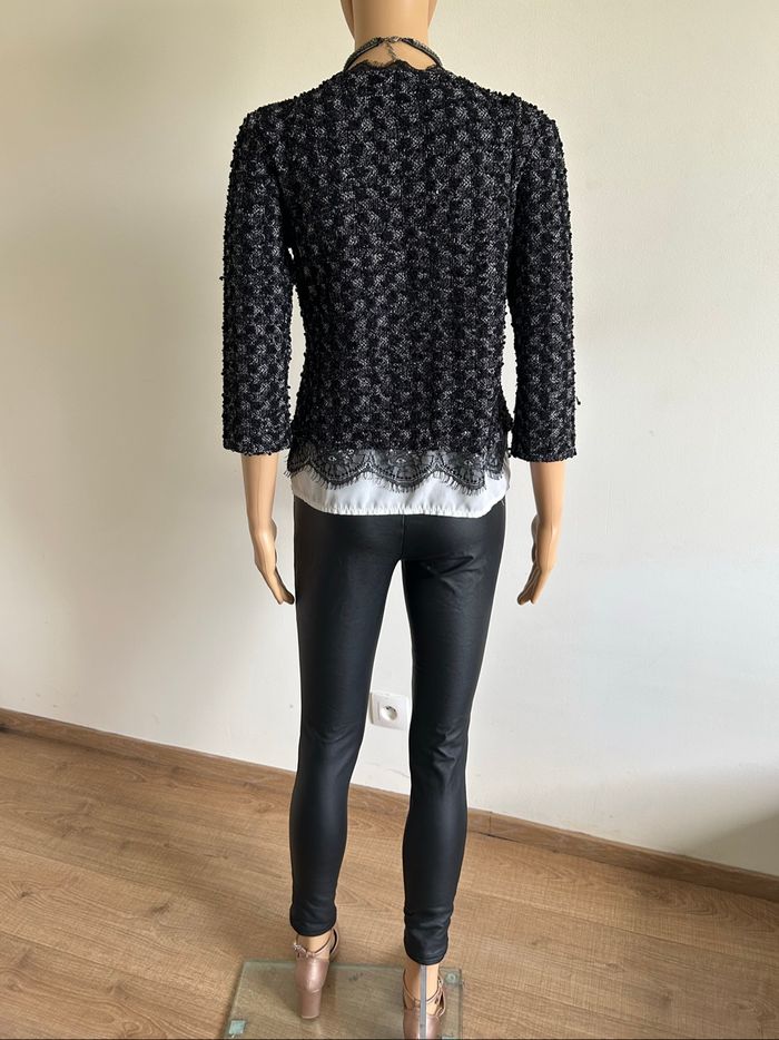 Pull noir et blanc LolaLiza taille française L TBE (taille petit) - photo numéro 6