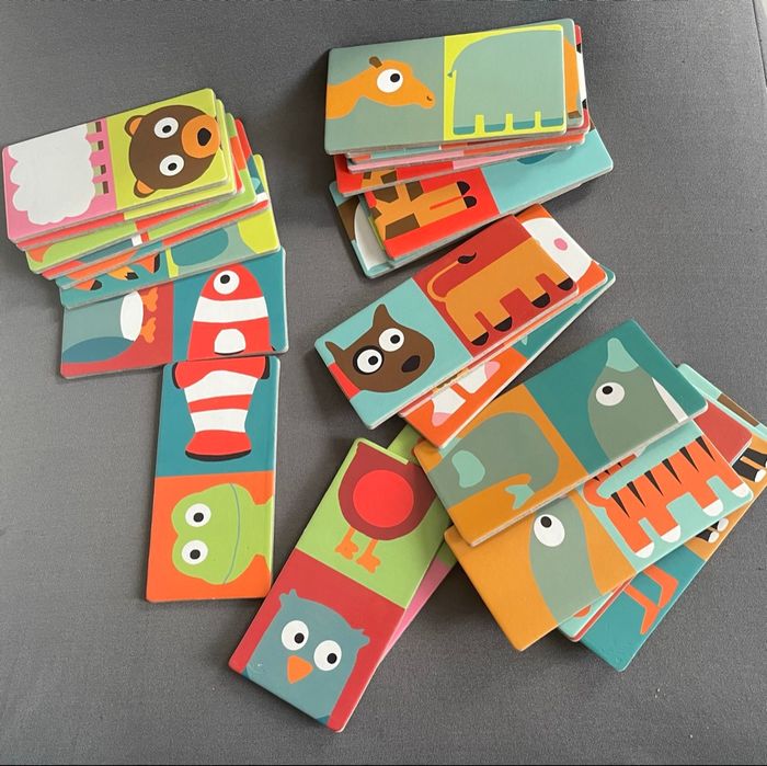 Domino 28 pièces de Djeco Animo-Puzzle avec boîte - photo numéro 3