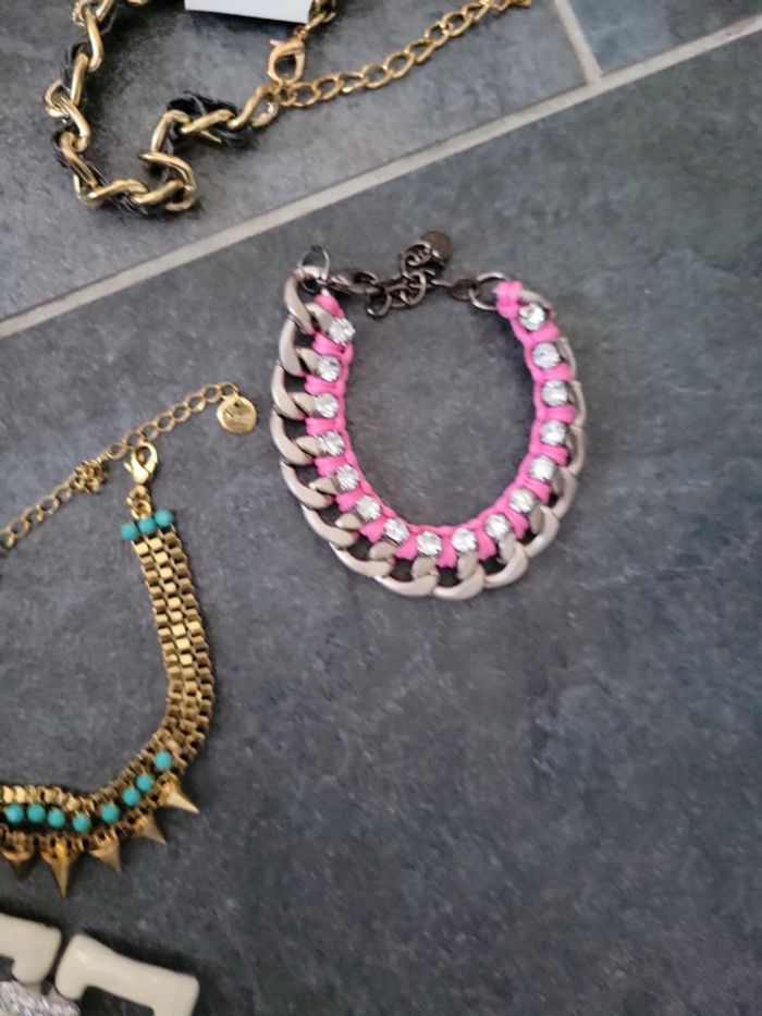 Lot de bracelets pour femme clou acier vintage - photo numéro 4