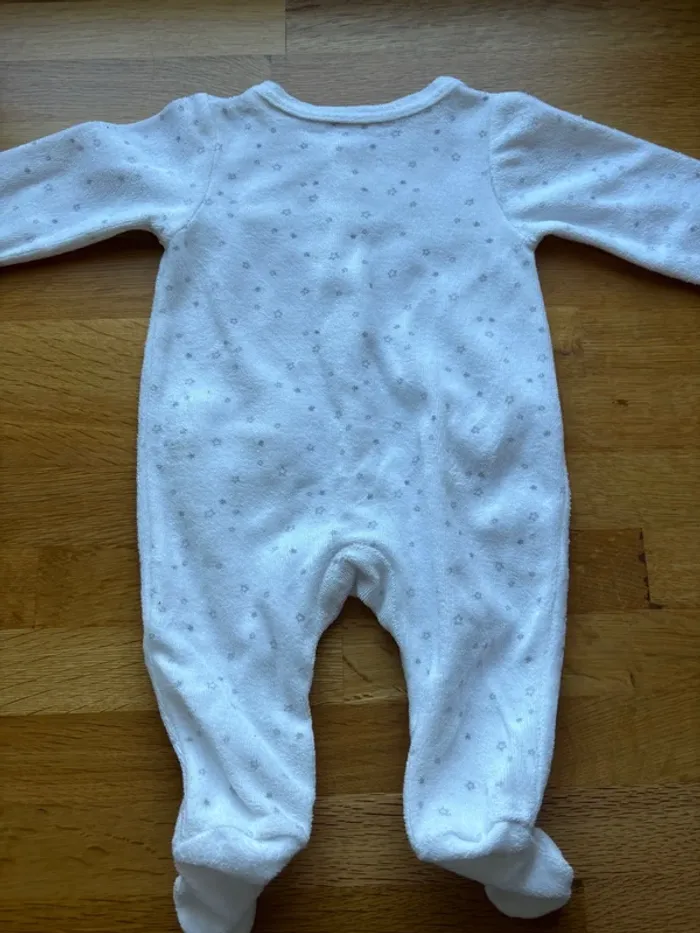 Pyjama velours in extenso 1 mois mixte - photo numéro 3