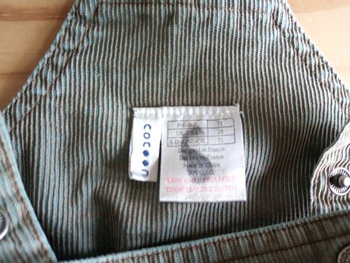 Salopette velours bébé - photo numéro 2