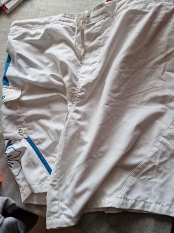 Bermuda de bain blanc xl