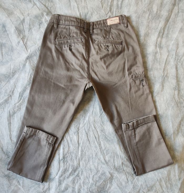 Chino gris marron Freeman T Porter Taille 39 - photo numéro 3