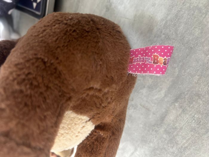 peluche ours masha et michka taille 23 cm - photo numéro 2
