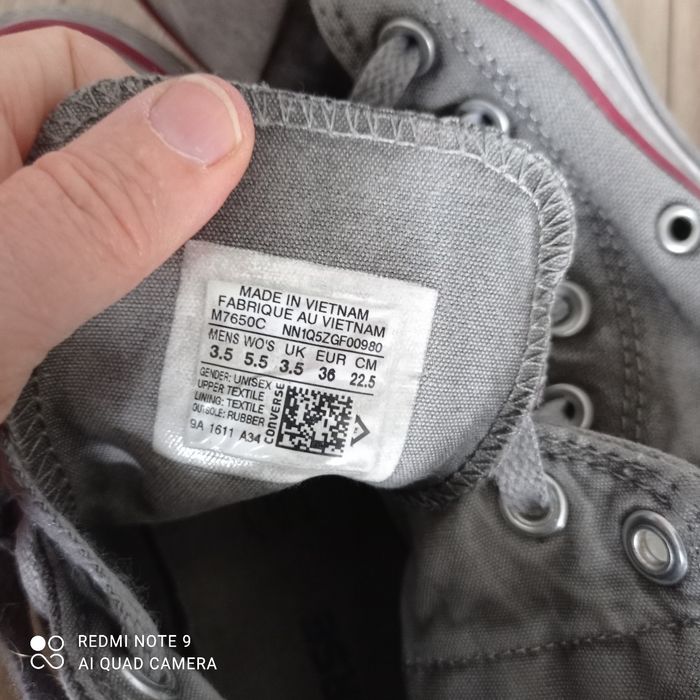 Converse grises et multicolores P36 - photo numéro 9