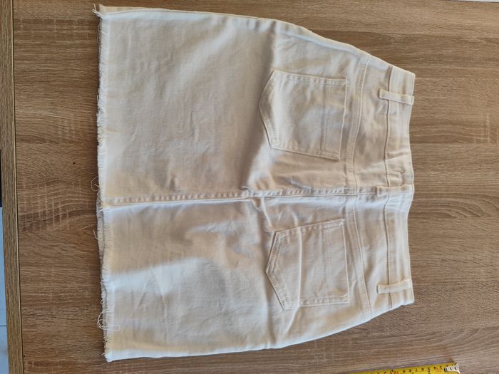 Jupe en jean blanche 34 - photo numéro 2