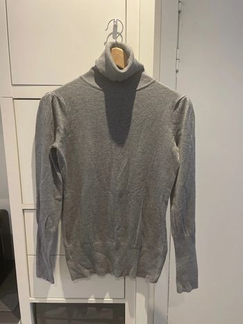 Pull col roulé gris Pull & Bear