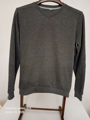 Pull col V Quechua gris