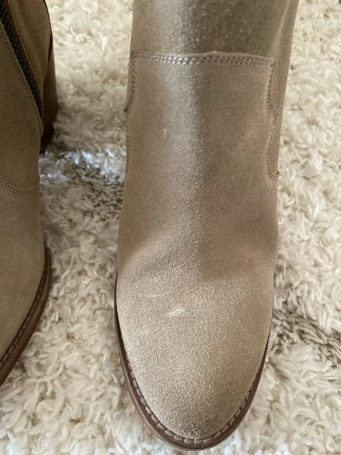 Bottine en nubuck beige taupe Zadig et voltaire - photo numéro 8