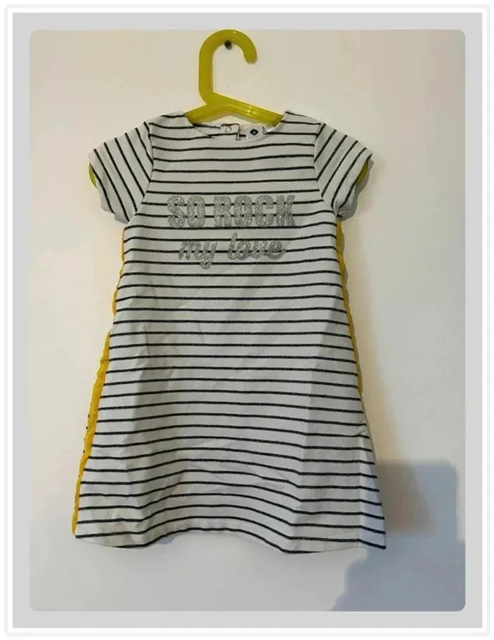 Robe marinière 36 mois, grain de blé