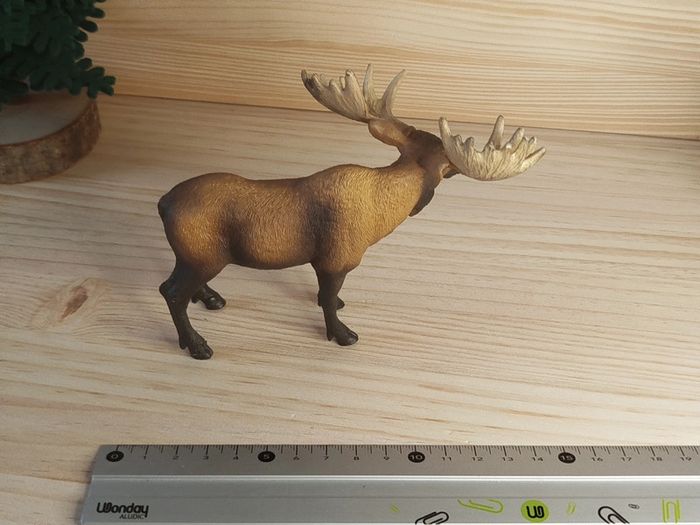 Schleich Élan caribou Figurine animal de la forêt - photo numéro 5