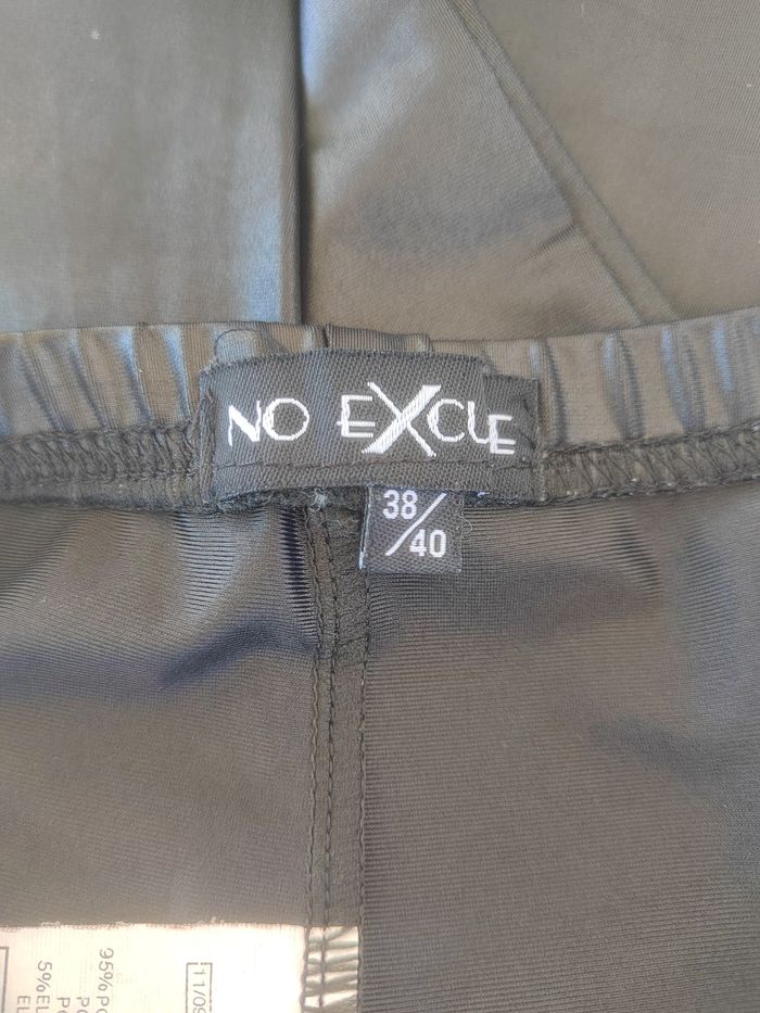 Legging effet ski noir imitation cuir – Taille M/38 – No excuse – Très Bon État - photo numéro 5