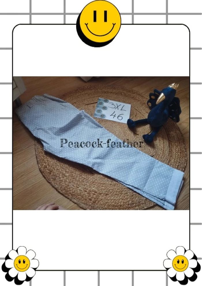 Pantalon blanc imprimé neuf 46 - photo numéro 10