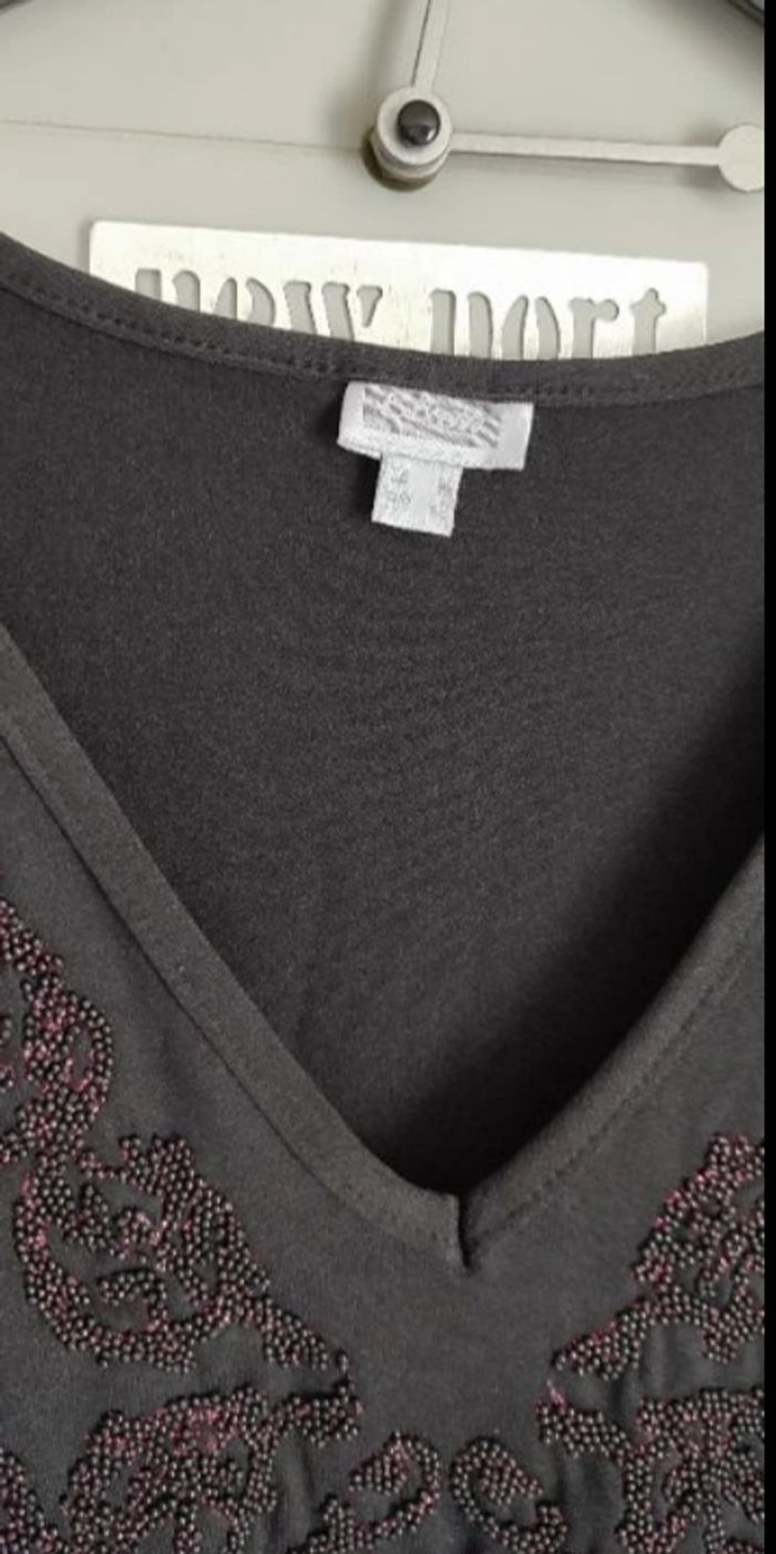 Tee-shirt moulant taille 42 Etam - photo numéro 2
