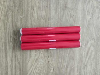 Vinyle permanent rouge foncé pour machine de découpe (3 x 1m )