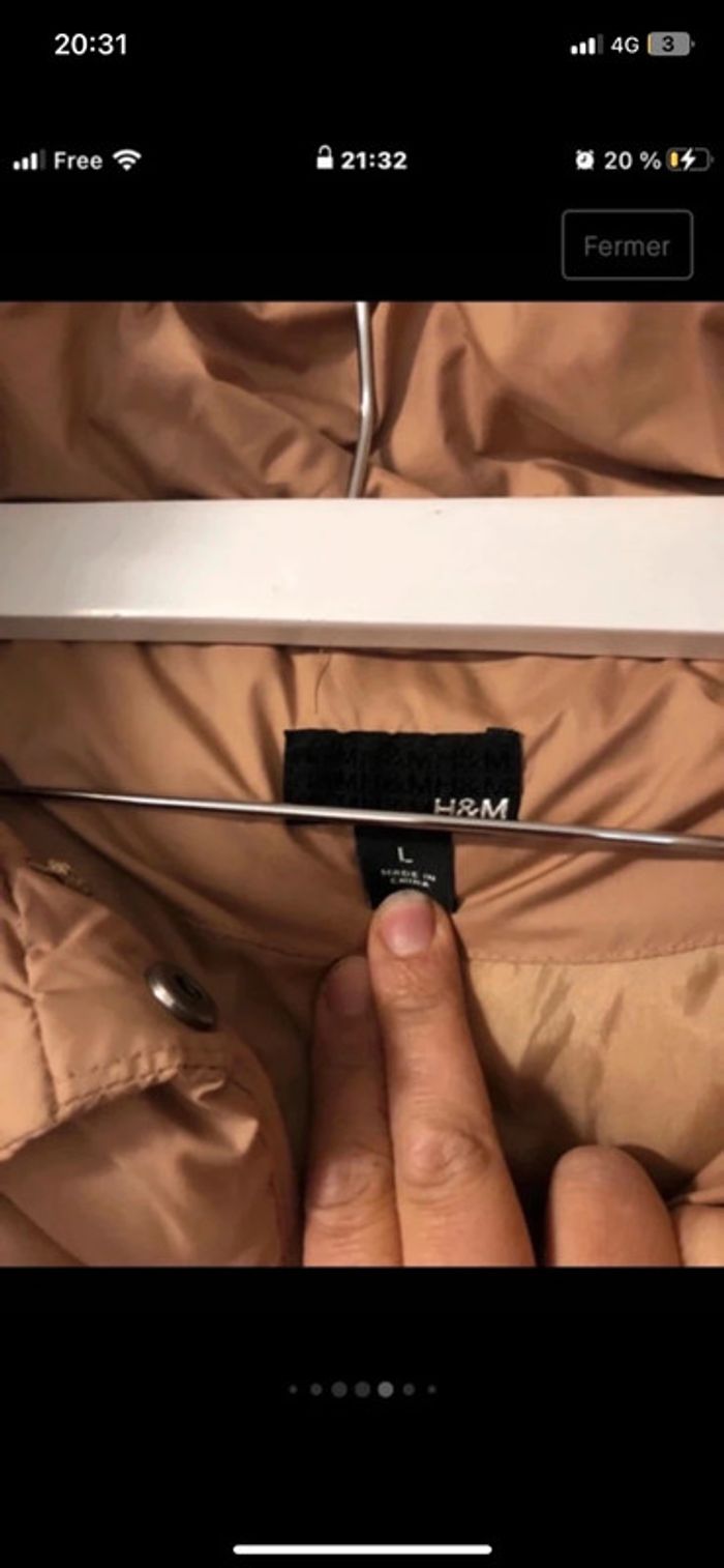 Manteau doudoune parka . H&M. Taille 40 / 42 - photo numéro 8