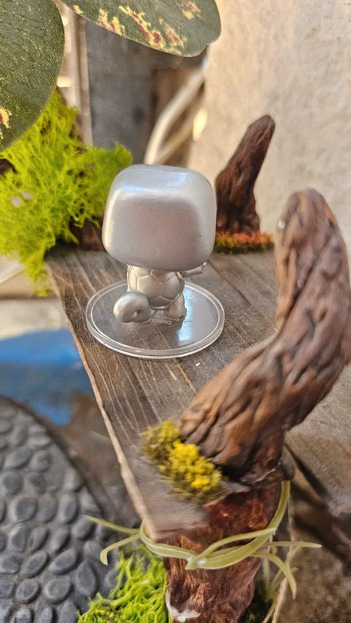 Super figurine Pokemon Nintendo mini pop carapuce argentée - photo numéro 4