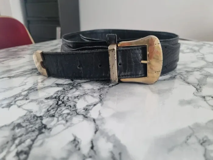 Ceinture noir vintage - photo numéro 19
