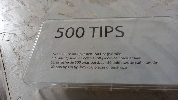 Boite de 500 capsules ongles transparents