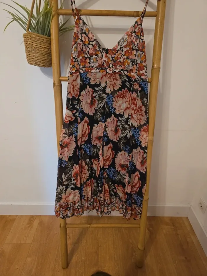 Magnifique robe voile vintage été fleurie