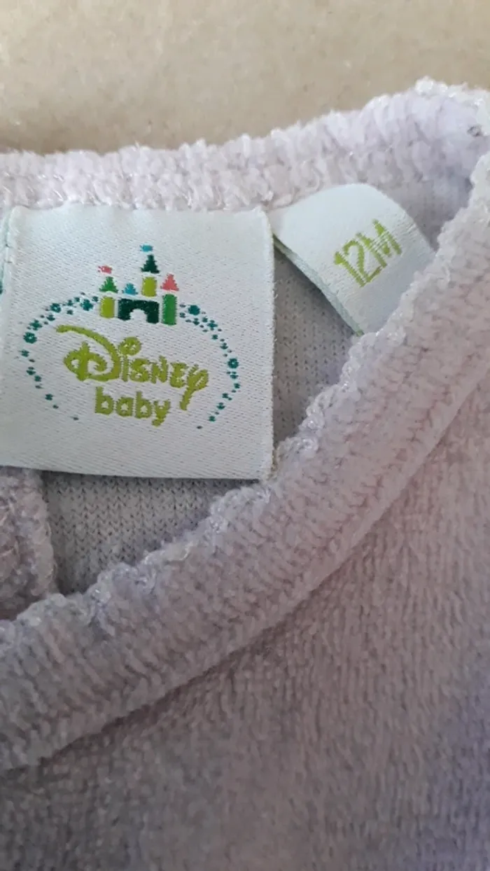 Pyjama / Grenouillère velours 12 Mois - photo numéro 2