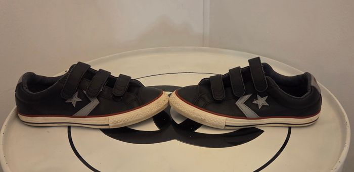 Converse All Star Pro Leather Junior noir  scratchs – T37 – excellent état – cuir - photo numéro 5