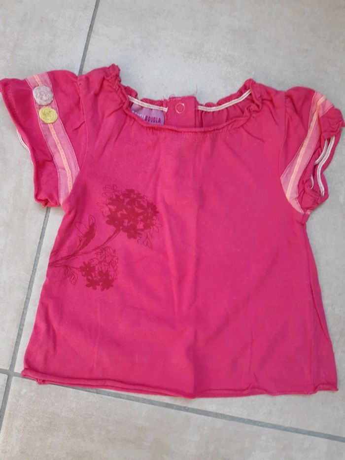 T-shirt rose 6 mois