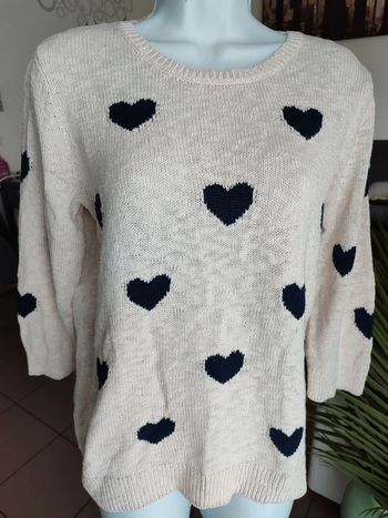 Pull a motifs manches 3/4