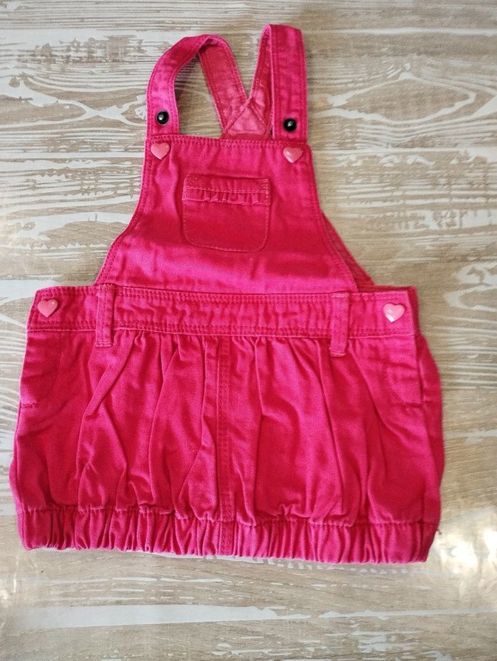 2 Jupes salopettes en jean 6 mois - photo numéro 4