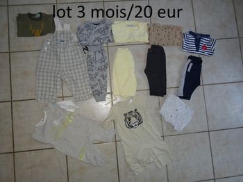 lot 3 mois garçon
