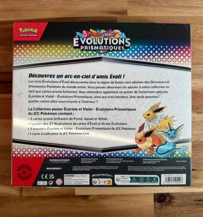 Coffret pokémon poster EV8.5 évolutions prismatiques - photo numéro 2