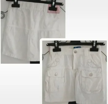 Jupe en jean blanc La compagnie des petits taille 4 ans