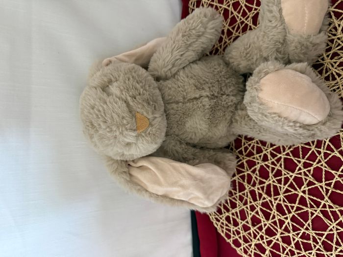 Doudou peluche lapin marron beige ZD TRADING - photo numéro 3