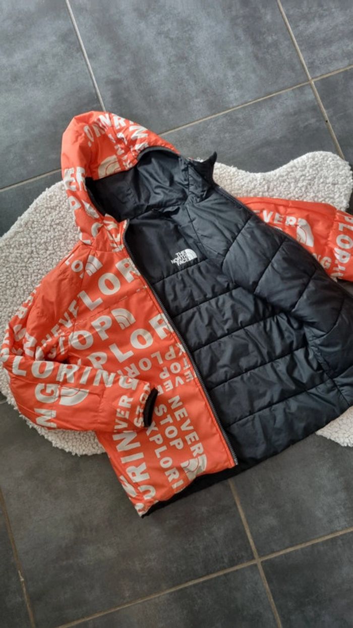 Blouson réversible  The North Face M 10 ans authentique noir / orange tbe - photo numéro 5