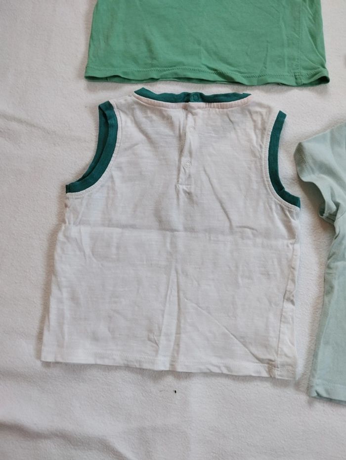 Lot t-shirts Obaïbi manches courtes garçon 12 mois - photo numéro 9