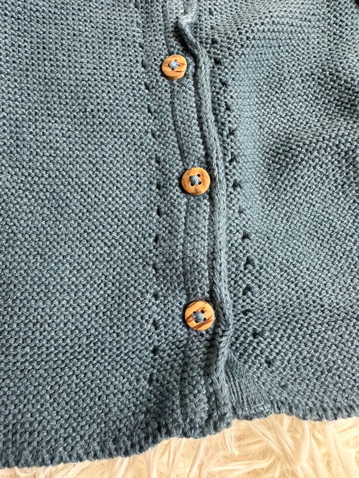 Cardigan bleu tape à l’œil taille 1 mois - photo numéro 2