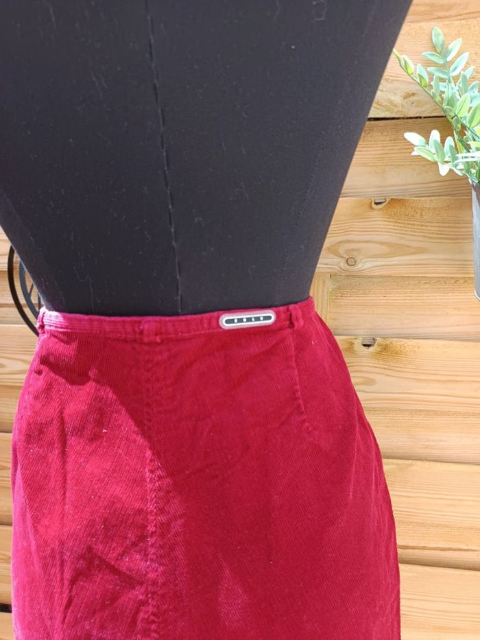 Jupe velours côtelé taille 40 marque C'est beau la vie - photo numéro 4