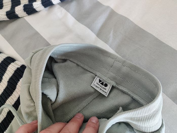 Pull marinière et pantalon vert pastel Tape à l'oeil Taille 3 ans - photo numéro 5