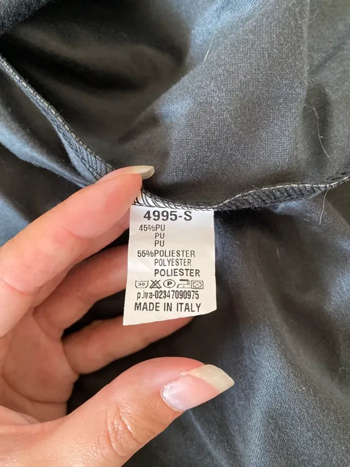 Robe maxi bretelles en simili noir taille S - photo numéro 5