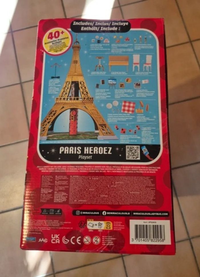 BANDAI - Miraculous - Playset Deluxe Paris - Grande Aire de Jeu Monument 1,20m Neuf Scellé - photo numéro 5