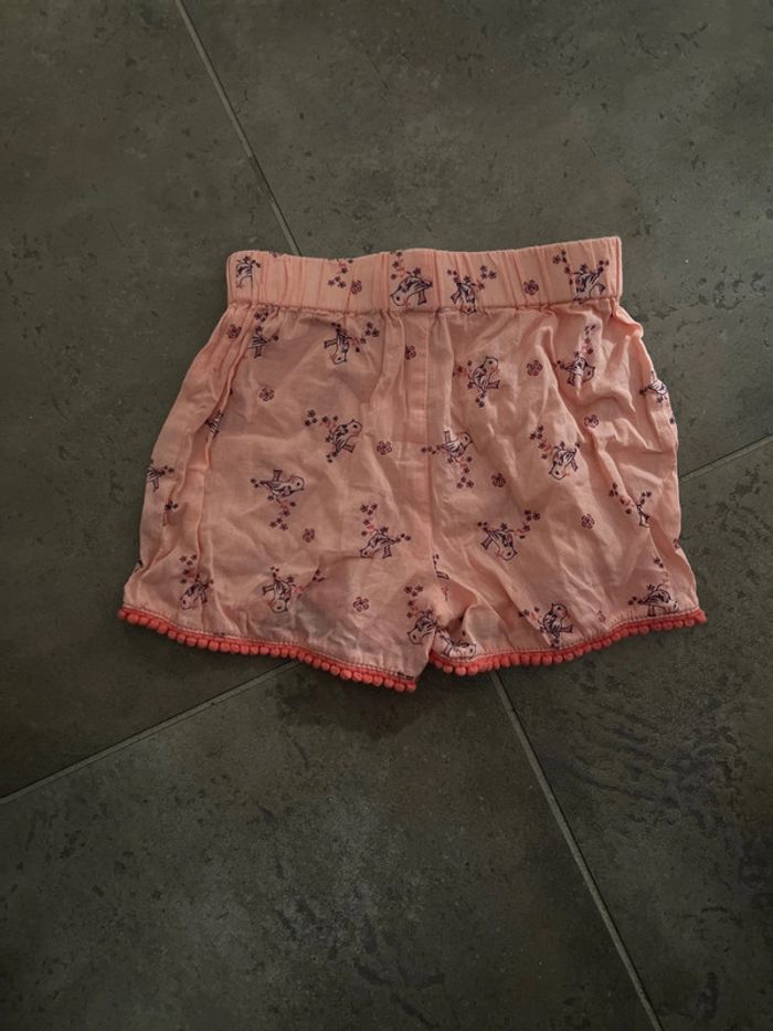 6 mois - pat et ripaton - short oranger et oiseaux - photo numéro 4