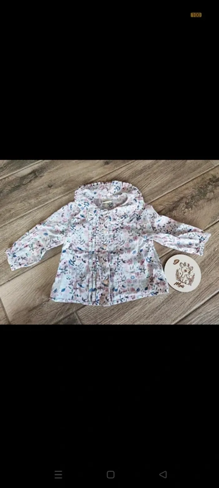 🐦 Magnifique chemise à col et salopette 🤟 - photo numéro 2
