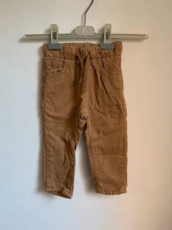 Pantalon camel – MO Kids – 9/12 mois – Neuf