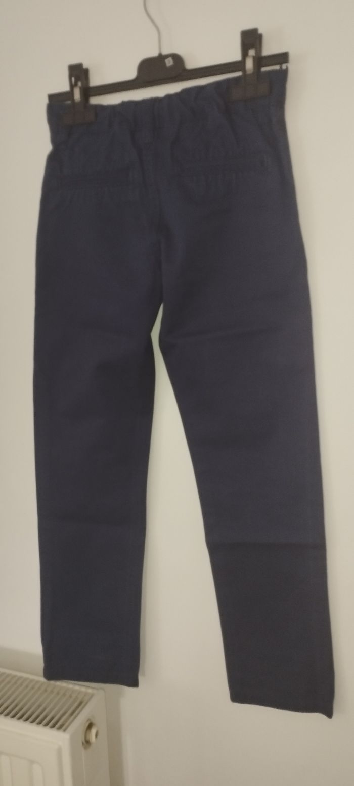 Pantalon garçon bleu marine taille 7/8 ans - photo numéro 3