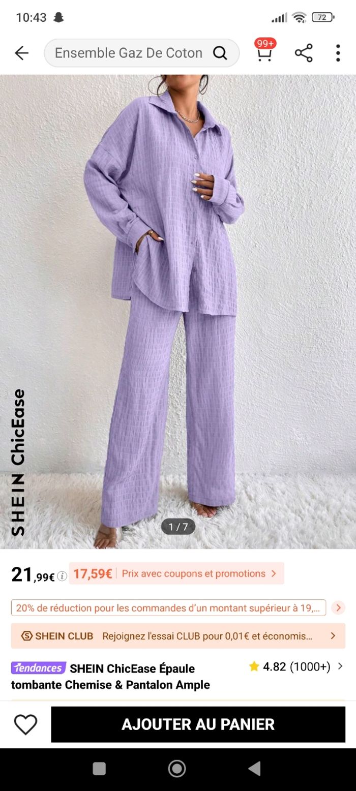 Ensemble shein décontracté femme - photo numéro 6